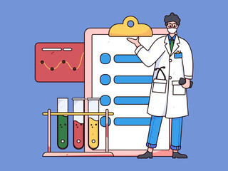 Doctor epidemic prevention and anti epidemic flat vector concept operation illustration 