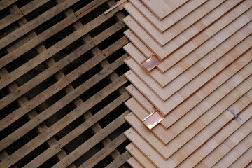 比叡山　屋根の葺き替え　根本中堂　２０２２年
木の壁紙