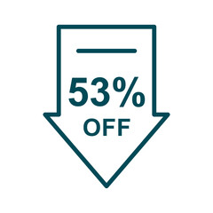 Discount offer icon vector design templates