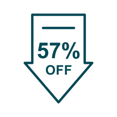 Discount offer icon vector design templates
