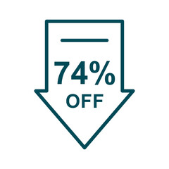 Discount offer icon vector design templates