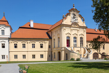 Fototapeta na wymiar Trcka castle and monastery Zeliv, Vysocina district, Czech republic