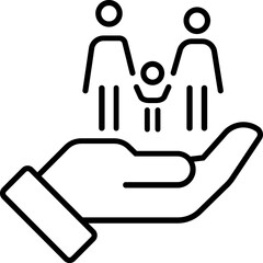 Family together outline Icon