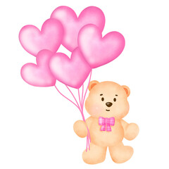 Baby teddy bear for valentine's day