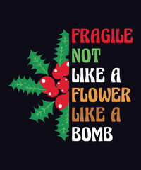 Christmas typography poster t-shirt design
