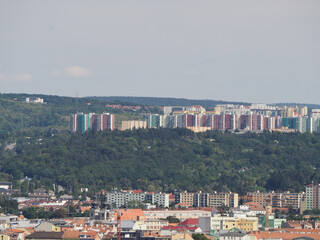 Aerial view of Brno - obrazy, fototapety, plakaty