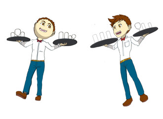 ウェイター（空のグラス）２