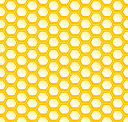 Honeycomb pattern. Honey cells seamless background