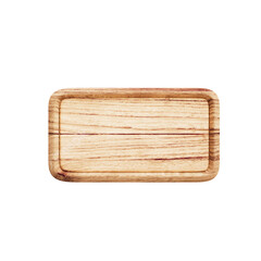 Wooden singboard hanging 3d render cutout