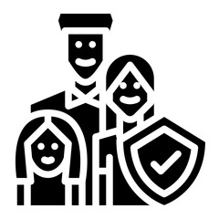 family  insurance protection icon