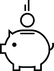 Banking  finance linear  icon