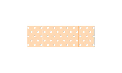 Medical plaster. First aid band plaster strip medical patch. Wound cross plastering band and porous bandage plasterers