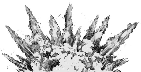 モノクロの爆発13  © SOZAI wo DOUZO