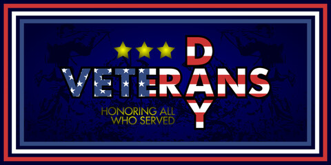 american veterans day background design