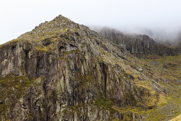 snowdonia carneddau waterfall Llech Ddu Spur