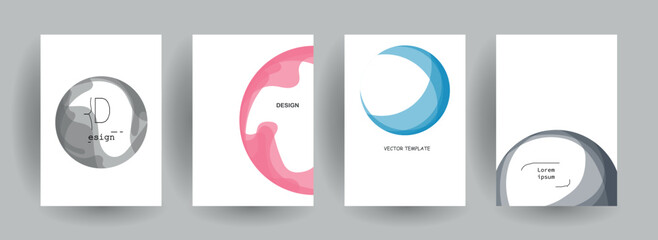 Abstract gradient vector background for business brochure cover design	