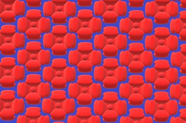 red heart shaped confetti bakground for fabric velvet