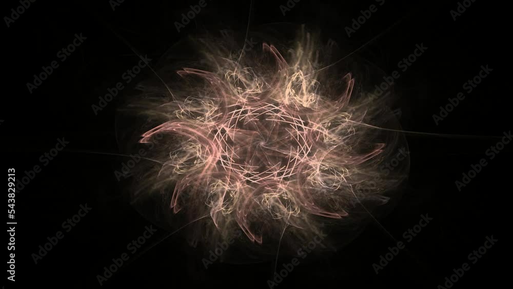 Poster abstract background with animated shapes and circles