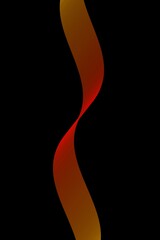 Dark abstract background with bright orange lines