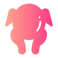 chicken gradient icon