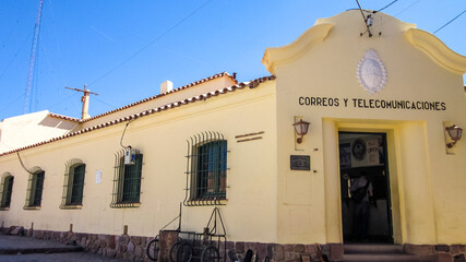 Exterior of the post office in Humahuaca, Jujuj, Argentina, South America