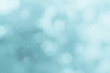 Obraz premium Abstract blurry blue color for background, Blur festival lights outdoor celebration and blue bokeh decorative.