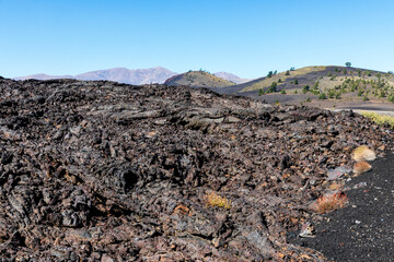 Landscape at Craters of the moon National Park. Idaho. USA
