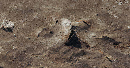 close up of cracked paint. abstract retro background 