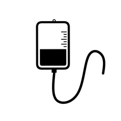 infuse blood bag icon vector