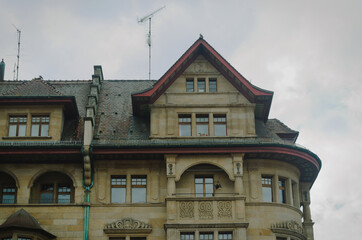 Detail of building in Basel, Switzerland