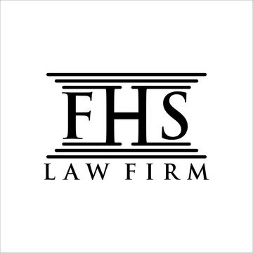 FHS letter monogram logo design vector
