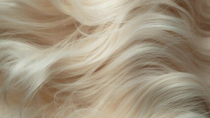 Super Slow Motion Shot of Waving Light Blonde Hair at 1000 fps.