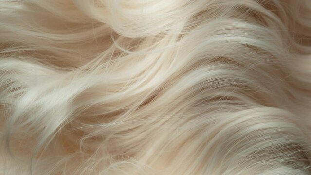 Super Slow Motion Shot of Waving Light Blonde Hair at 1000 fps.