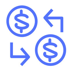 Business Growth Coins Money Profit Icon