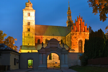 Roman Catholic Collegiate Church st. Martin in Opatow. The monument of Romanesque architecture. Poland