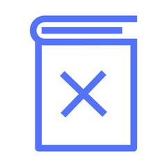 A Card Cover Document Mock Open Stationery