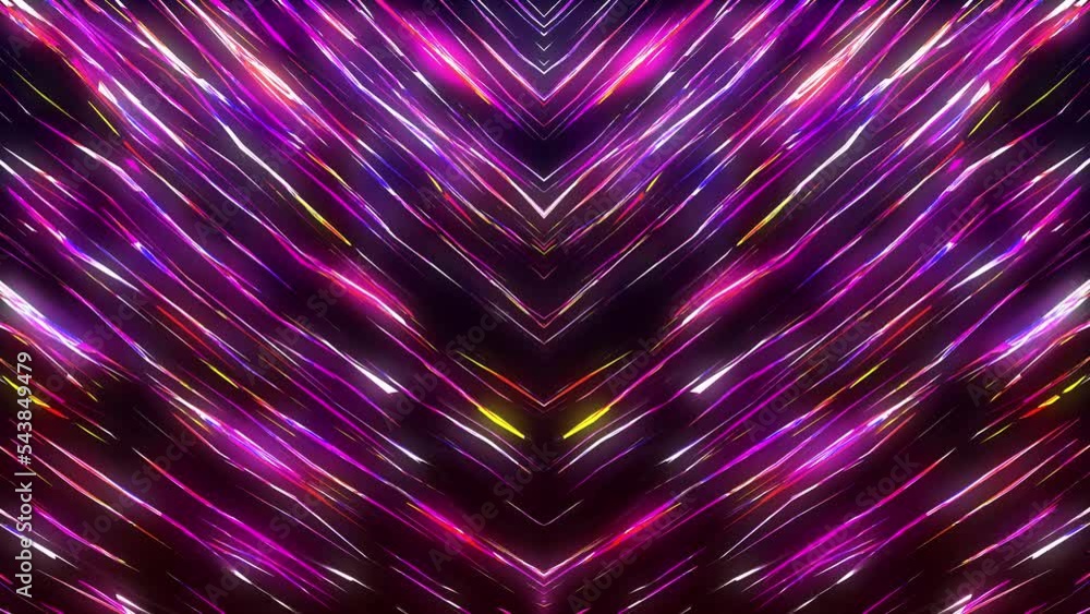 Poster abstract colorful background with bright glowing lines. abstract neon background. fast moving colore