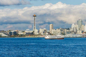 Seattle Skyline And Water Taxi 4