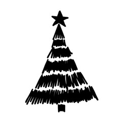 Fototapeta premium christmas tree set