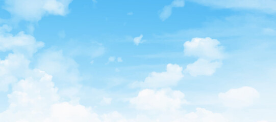 white clouds on a blue sky background