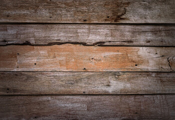 old brown horizontal plank wall texture background