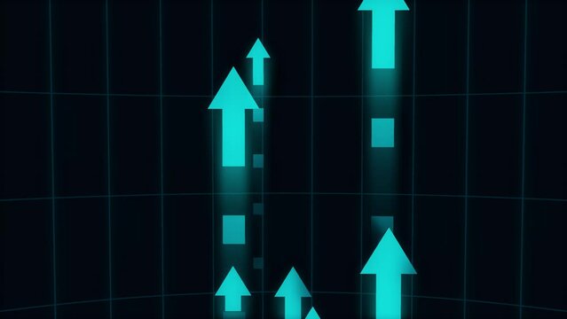 ANIMACION DE FLECHAS ALEATOREAS SUBIENDO 