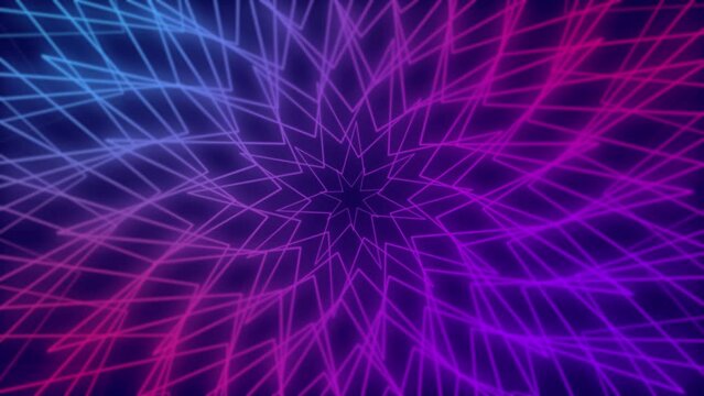 Abstract Colorful Lines Light Waves Background Animation