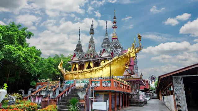 Wat Phra Phutthabat Phufaet, the beauty of architecture, Na Siew Subdistrict, Mueang District, Chaiyaphum Province ,thailand