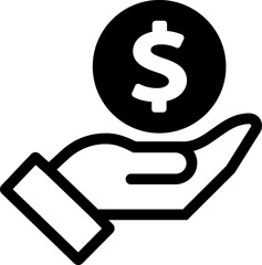 Banking  money finance glyph icon