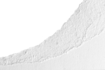a white piece of paper on an isolated white background