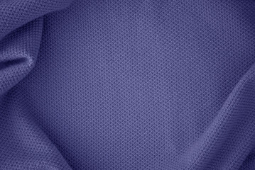 Texture of knitted fabric in trendy purple lavender color
