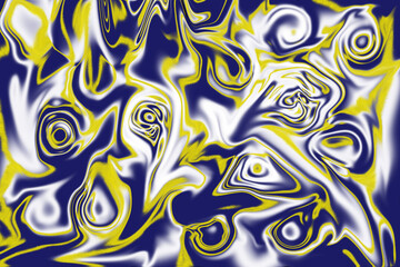 Abstract liquid background. Multicolored beautiful paints are mixed into different colors.