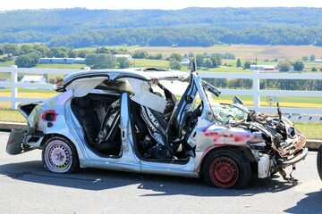 Naklejka premium car crash 