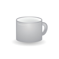 Grey cup vector icon design